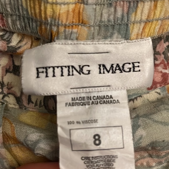 Floral Linen Midi Skirt - Picture 2 of 2